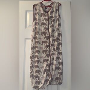 Kickee Pants Elephant Print Zip-Up Sleepsack
